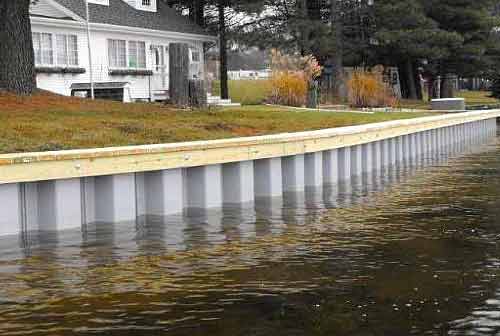 Vinyl Seawall Panels