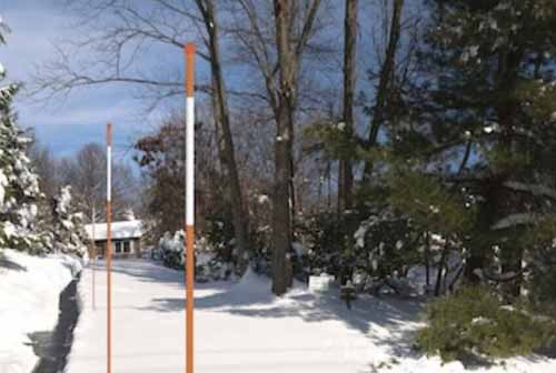 Driveway Fiberglass Markers