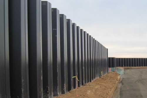 Fiberglass Piling Walls